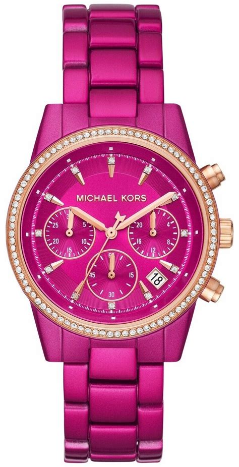 michael kors uhr gold pink|michael kors pink watches.